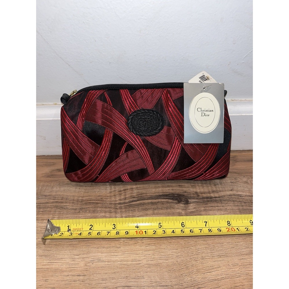 Vintage Christian Dior cosmetic bag Colorful Makeup Clutch Purse Y2K New